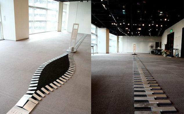 日本艺术家Jun Kitagawa的巨型拉链设备