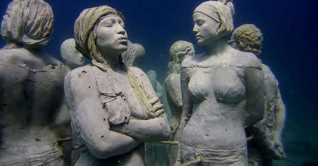 海底的雕塑世界，令人叹为观止